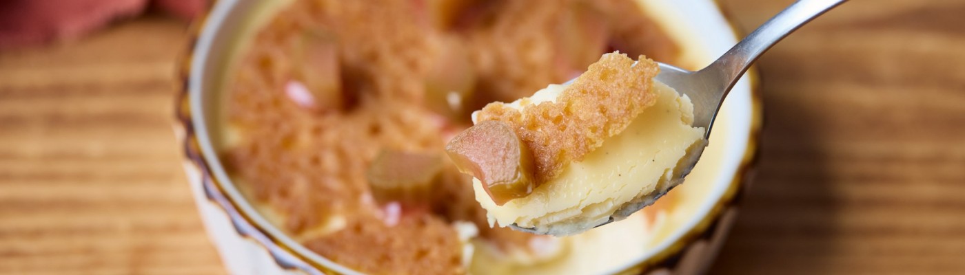 Spiced Yorkshire Rhubarb Crème Brȗlée, Poached Rhubarb with Brandy Snap 5